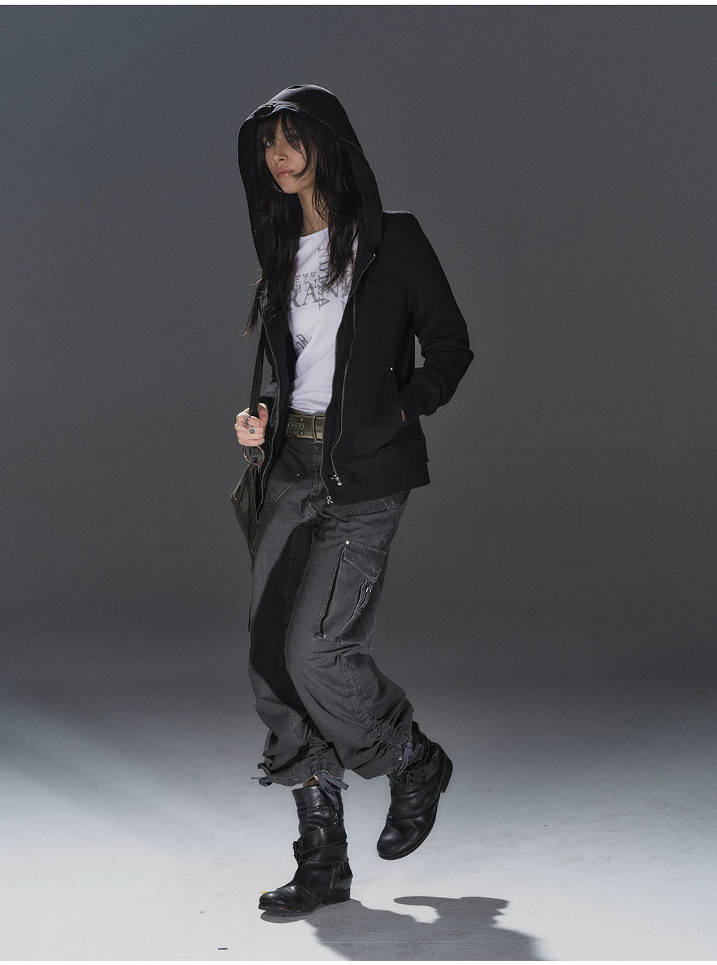 WearAndtear Slim-fit Hooded Thin Cardigan Sweater
