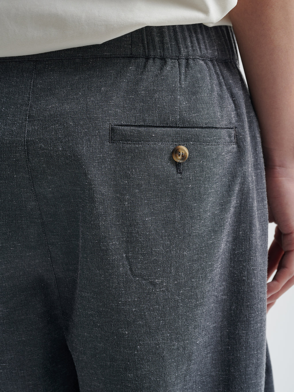 BUTTBILL 25SS Vintage Solona cotton and linen wide-leg cool Pants