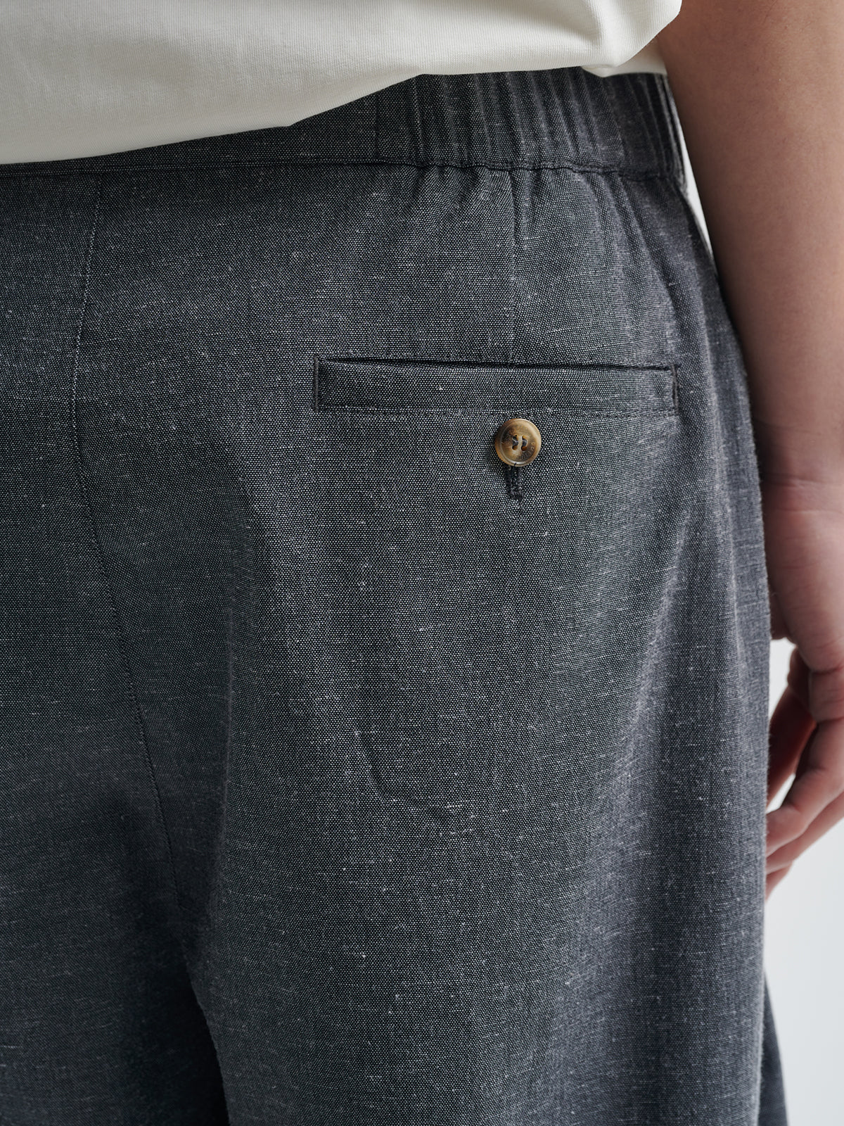 BUTTBILL 25SS Vintage Solona cotton and linen wide-leg cool Pants