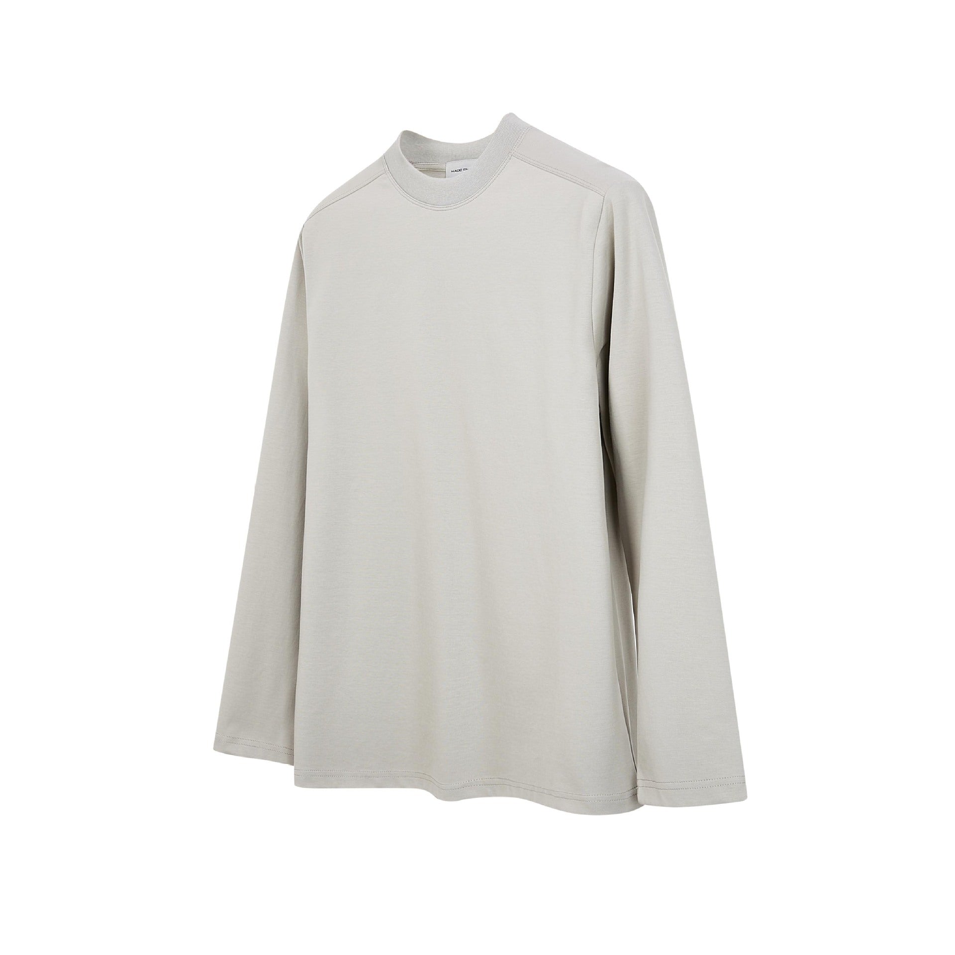 MADEEXTREME Solid Color Soft  Crew Neck 240g Long Sleeve Tee