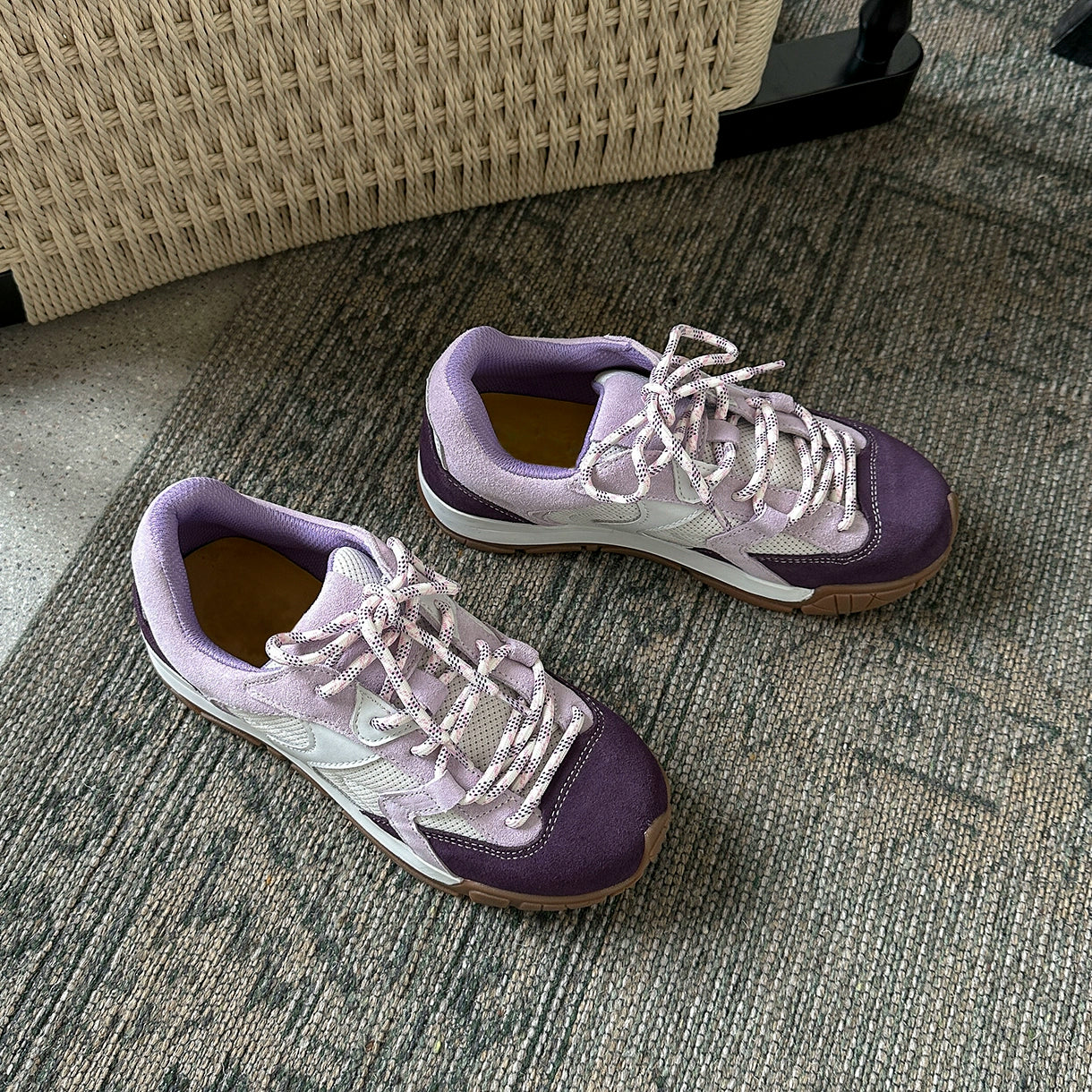 Lidaren Produced Leather Platform Outdoor Breathable Casual Sneakers