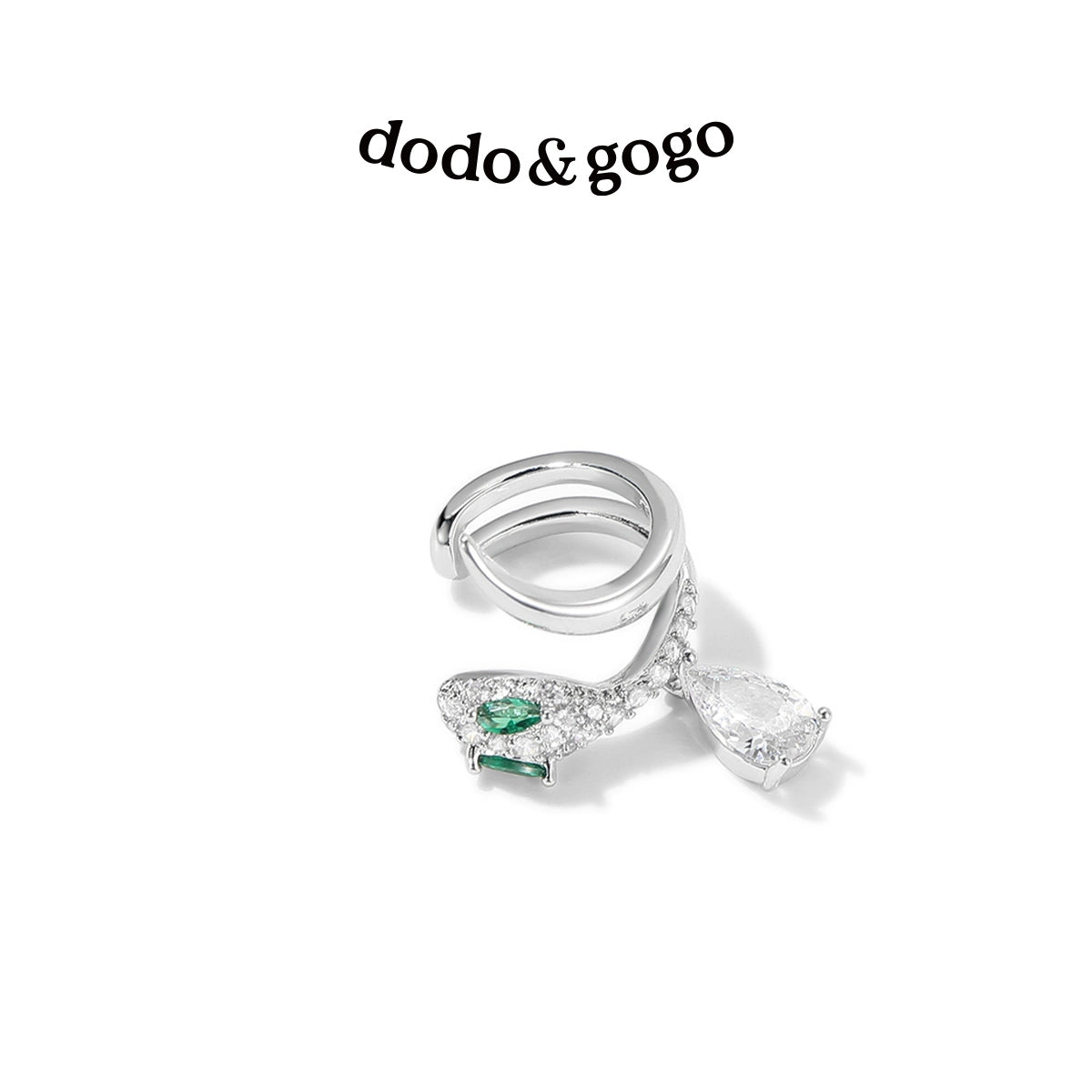 DODOGOGO Light Luxury Snake-shaped Ear Bone Clip Without Ear Hole