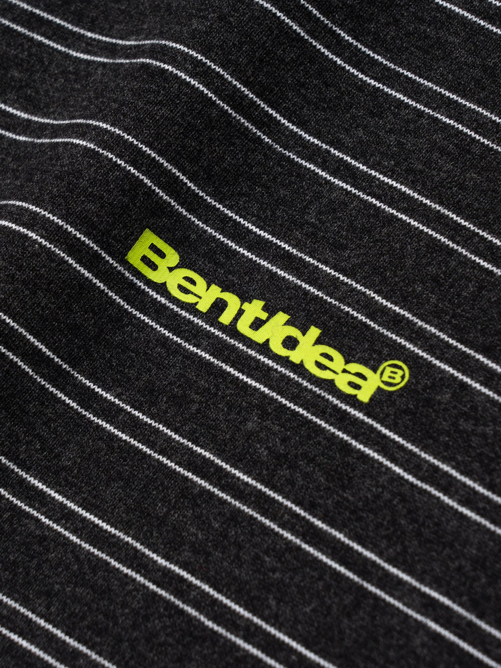 BENT IDEA Alphabet Print Striped Casual Tee
