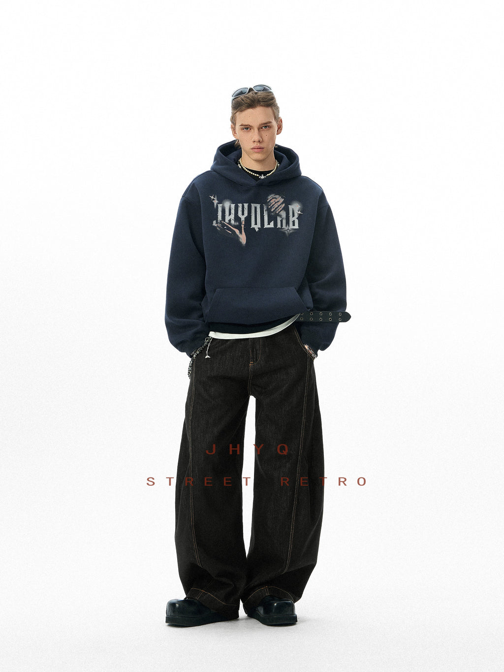 JHYQ Star Bead Gesture Printed Sweater