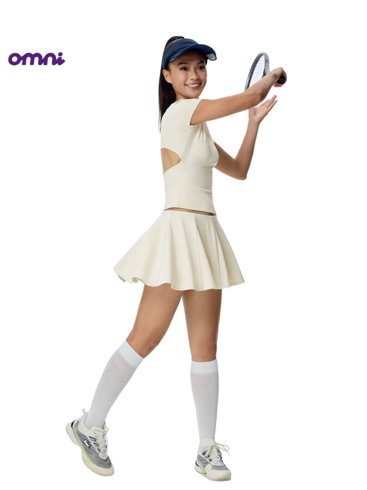 ABMY Backless Hollow Tennis Sports Suit