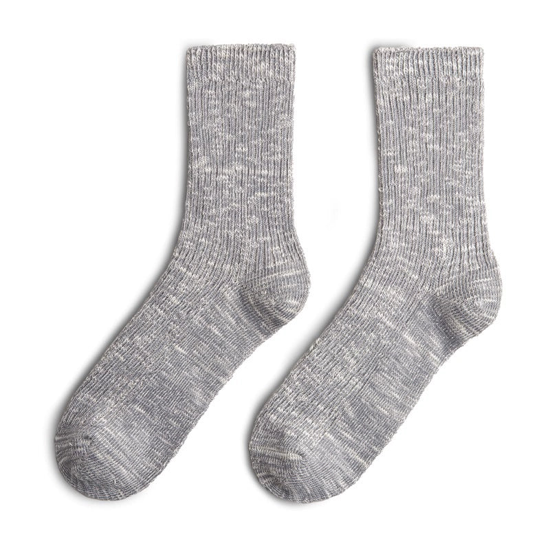 Maden Tooling Retro Snowflake Knitted Cotton Socks