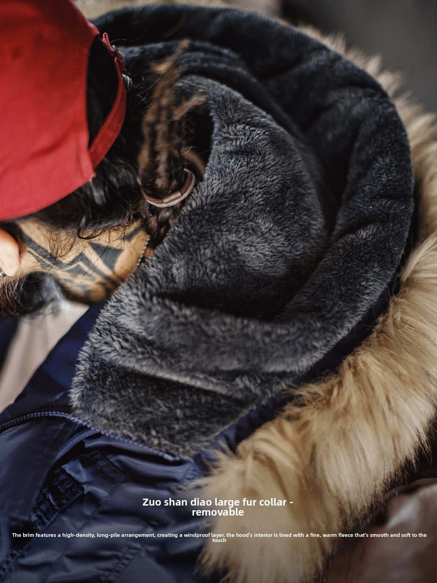 Madden Vintage N2A Fur Collar Short Jacket