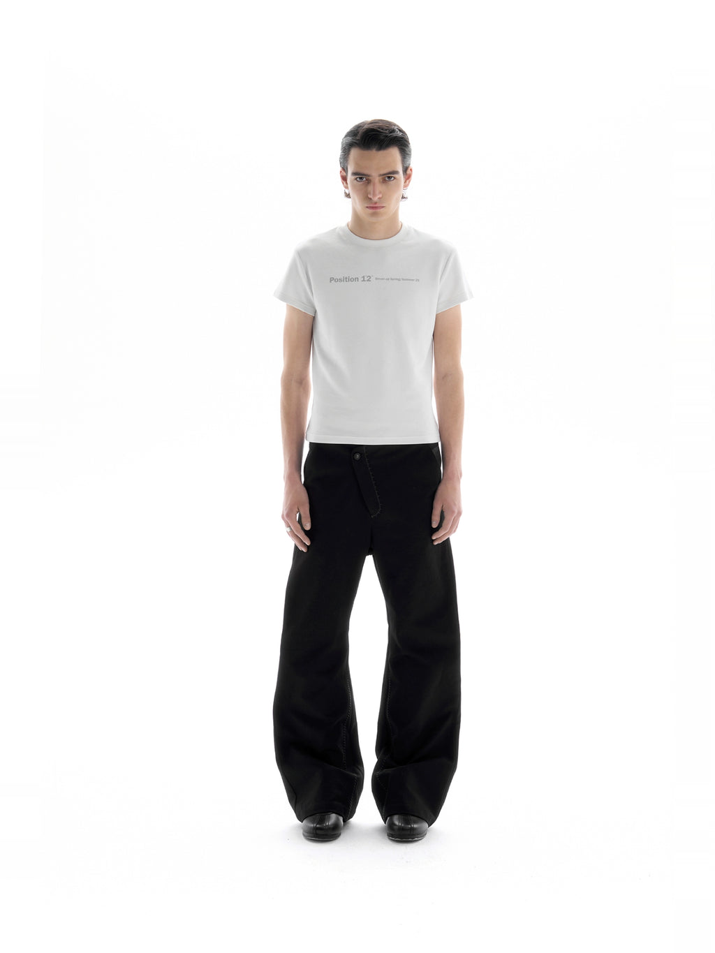 BEVAN UP Milled Air Fleece Cut Waist Tee