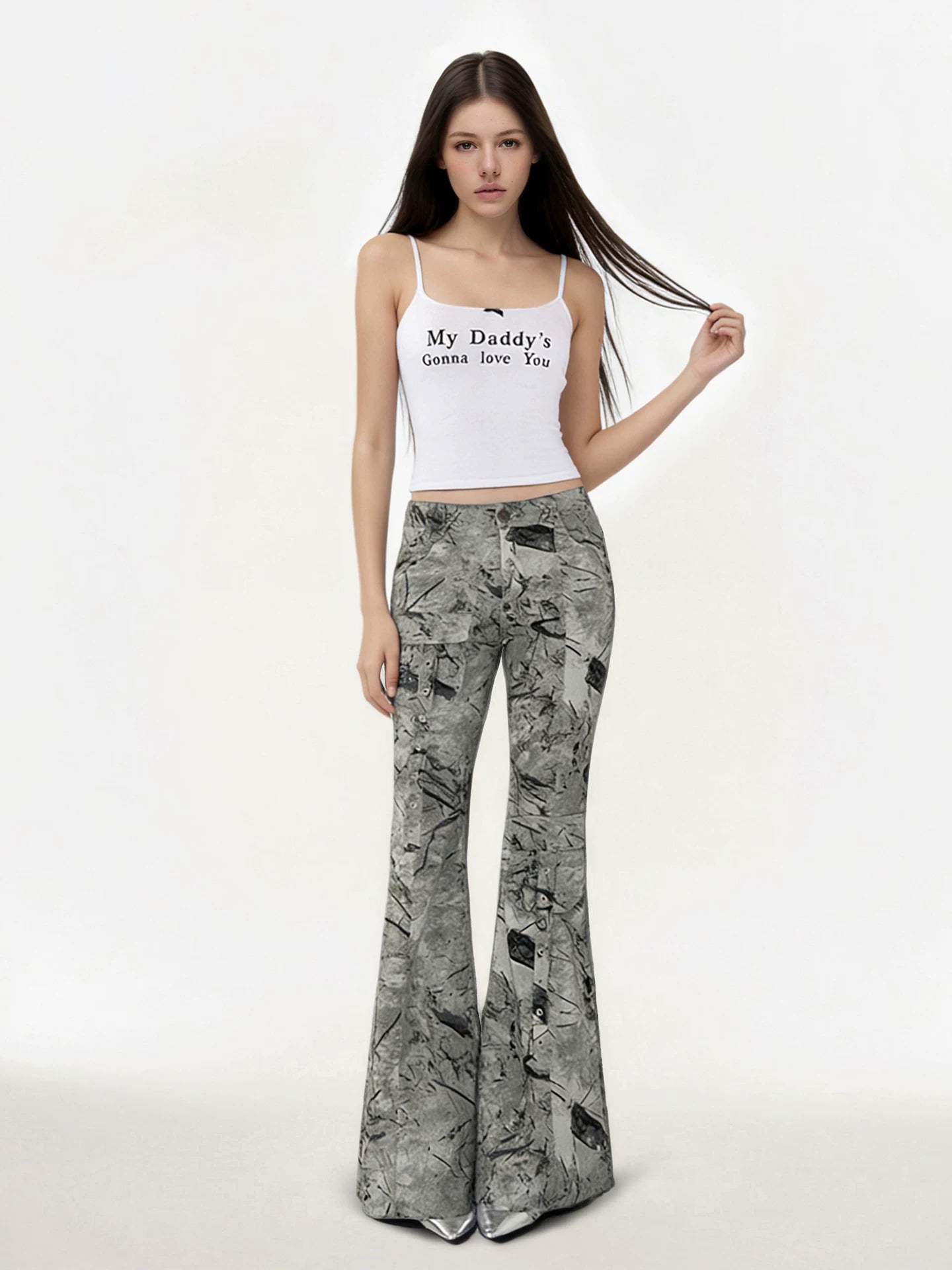 FUNOFF Tooling Low-rise Micro-pull Jeans