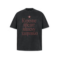 ANTIDOTE Russian Alphabet Print Loose Tee
