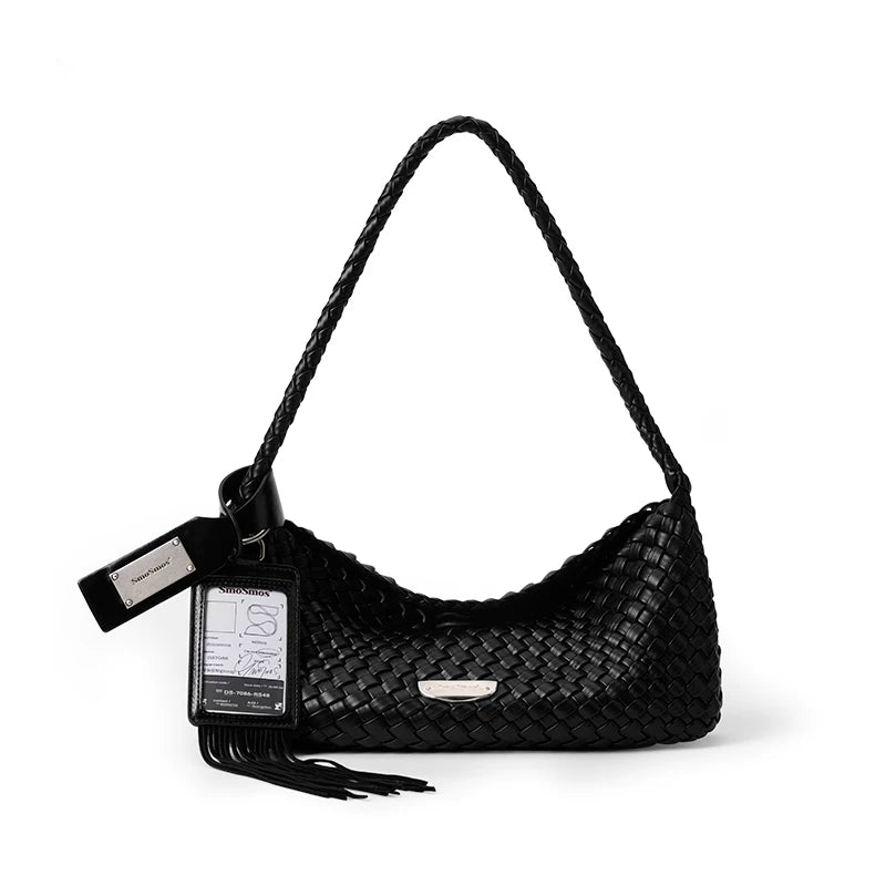SmoSmos Simple Versatile Woven Underarm Bag