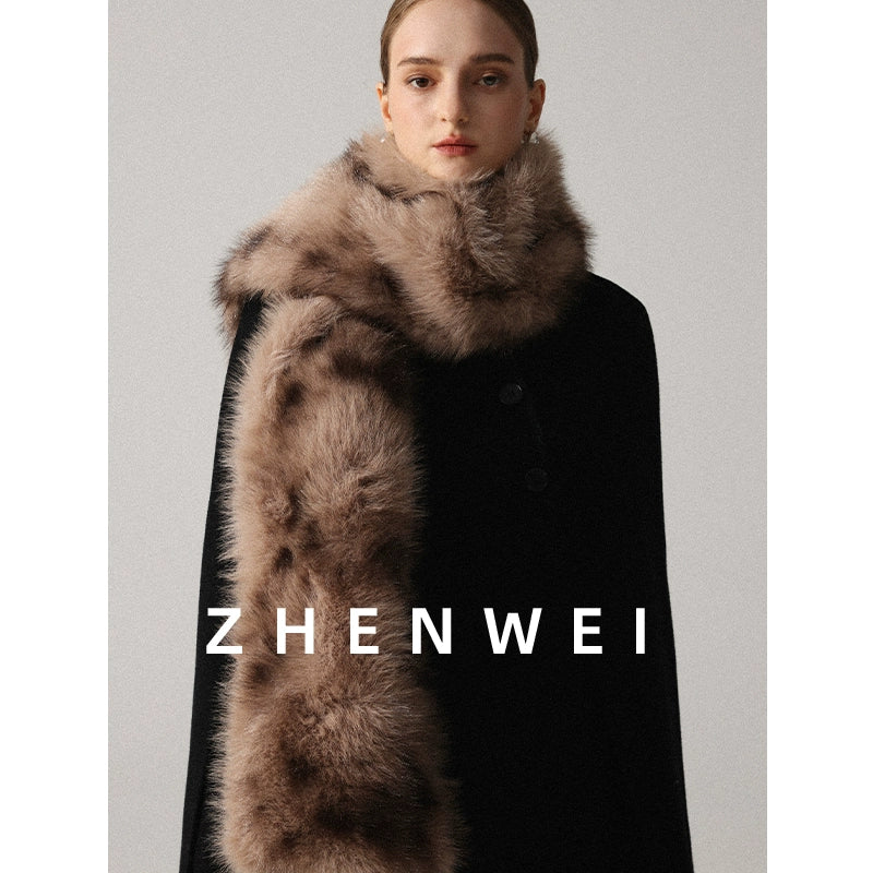 ZHENWEI Versatile Imitation Fox Fur Scarf