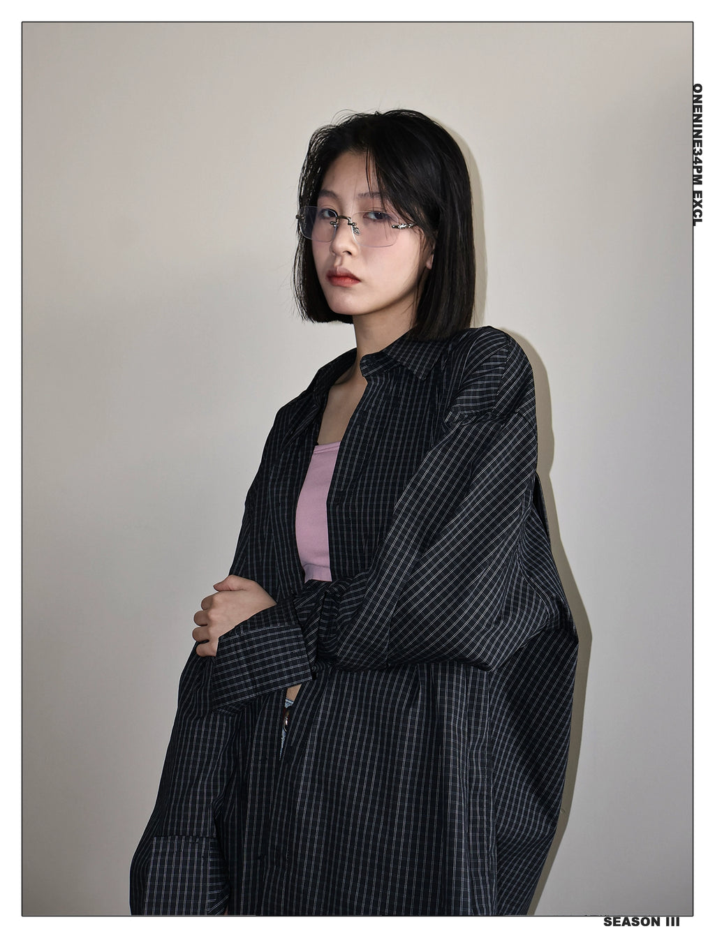 ONENINE34PM Slack Plaid Shirt