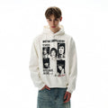 A PUEE Vintage Front Shoulder Short Wide Ruffian Handsome Hoodie