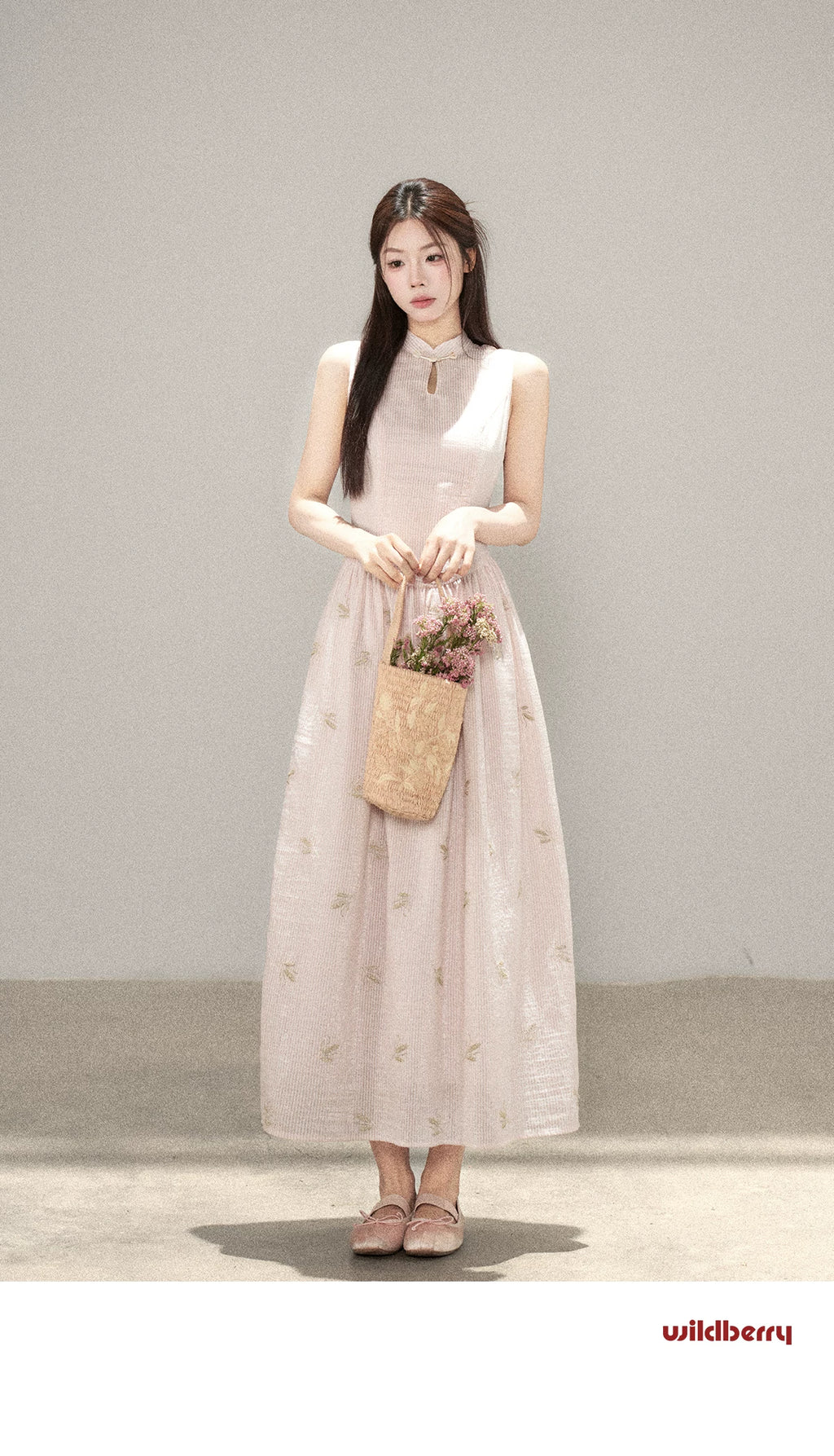 Wildberry Waist Sweet Sleeveless Tank Top Dress