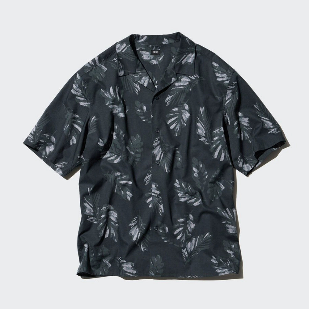 Uniqlo Open Neck Shirt Short Sleeve Shirt