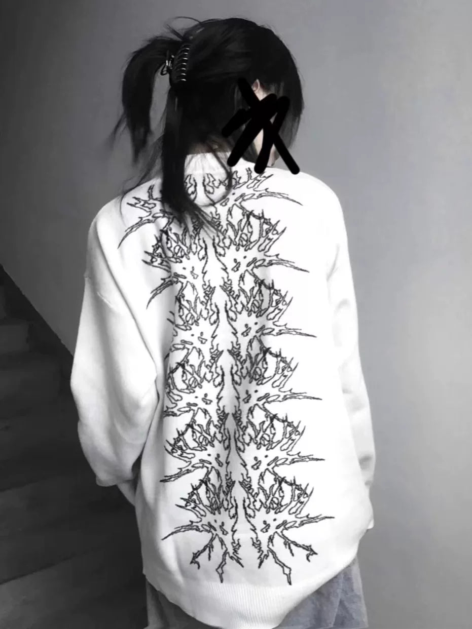 WETBODY Loose Crew Neck Casual Sweater