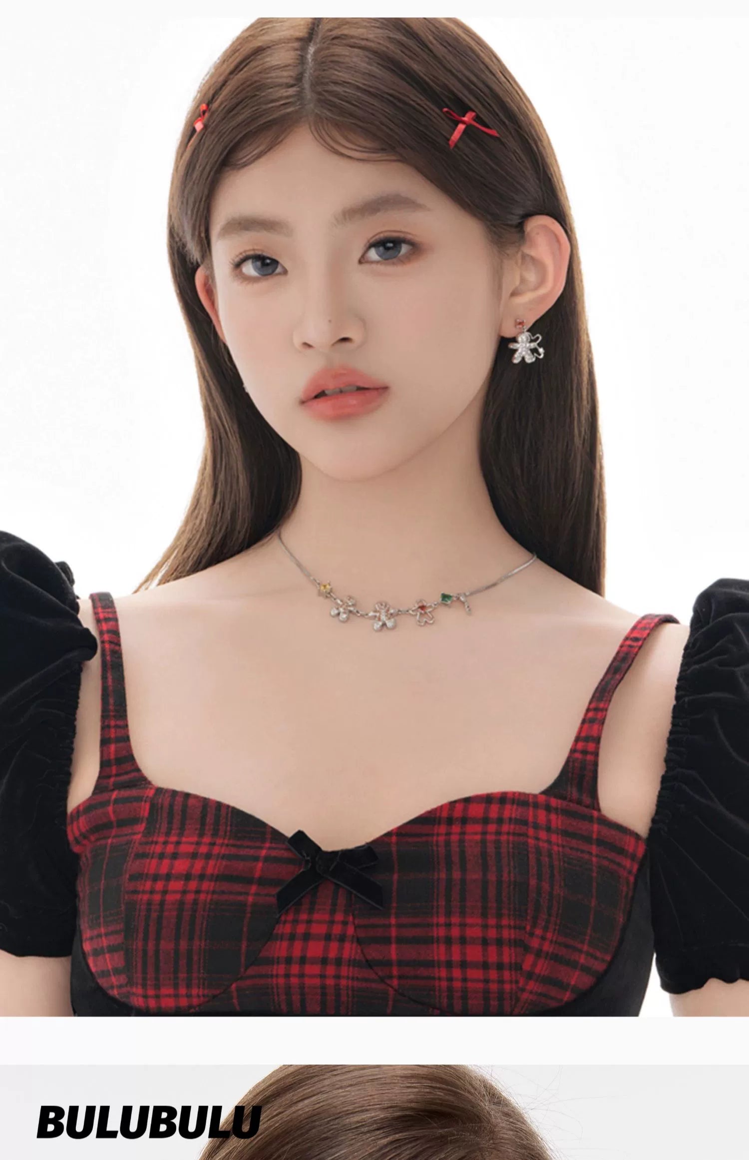 BULUBULU Gingerbread Man Premium Sense Collarbone Chain