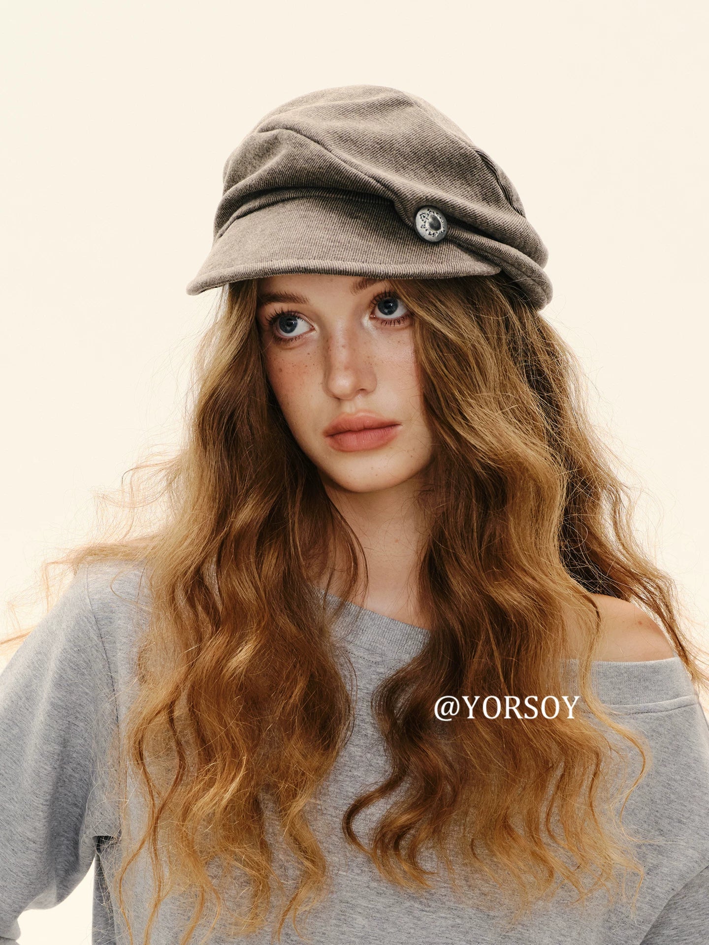 YORSOY Trendy Retro Pleated Cloud Beret