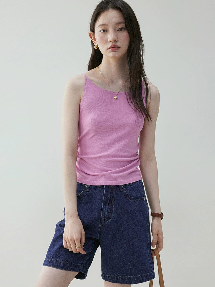 VOOE Slim Knitted Sling Vest