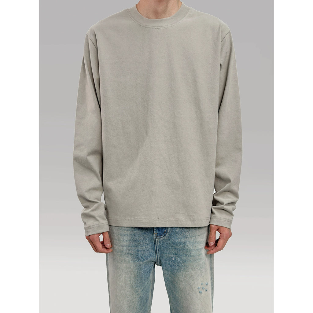 PLUS NO LOGO Soft Waxy Comfortable Warm Base Long Sleeve Tee