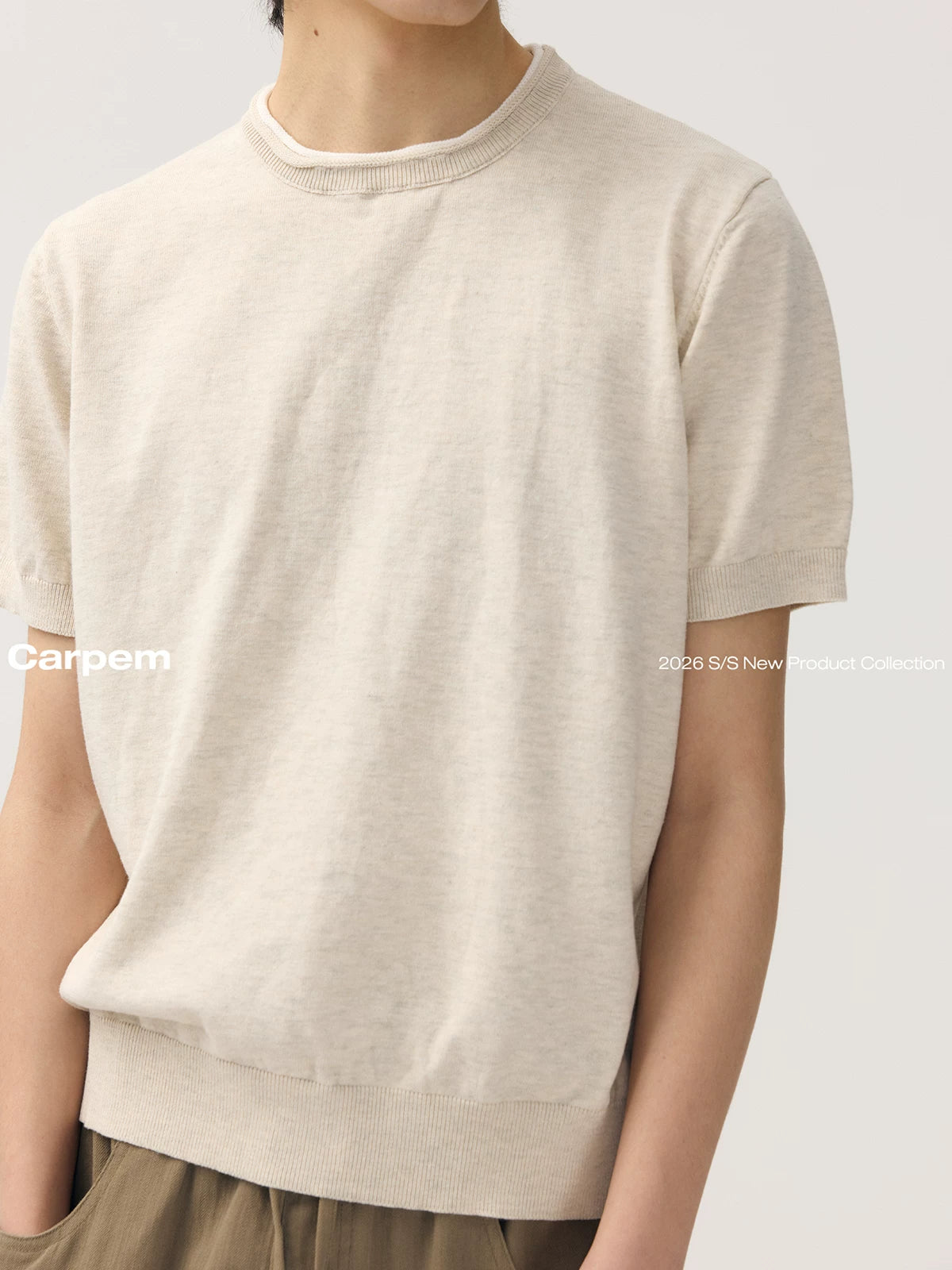 CARPEM Crimped Casual Knitted Tee