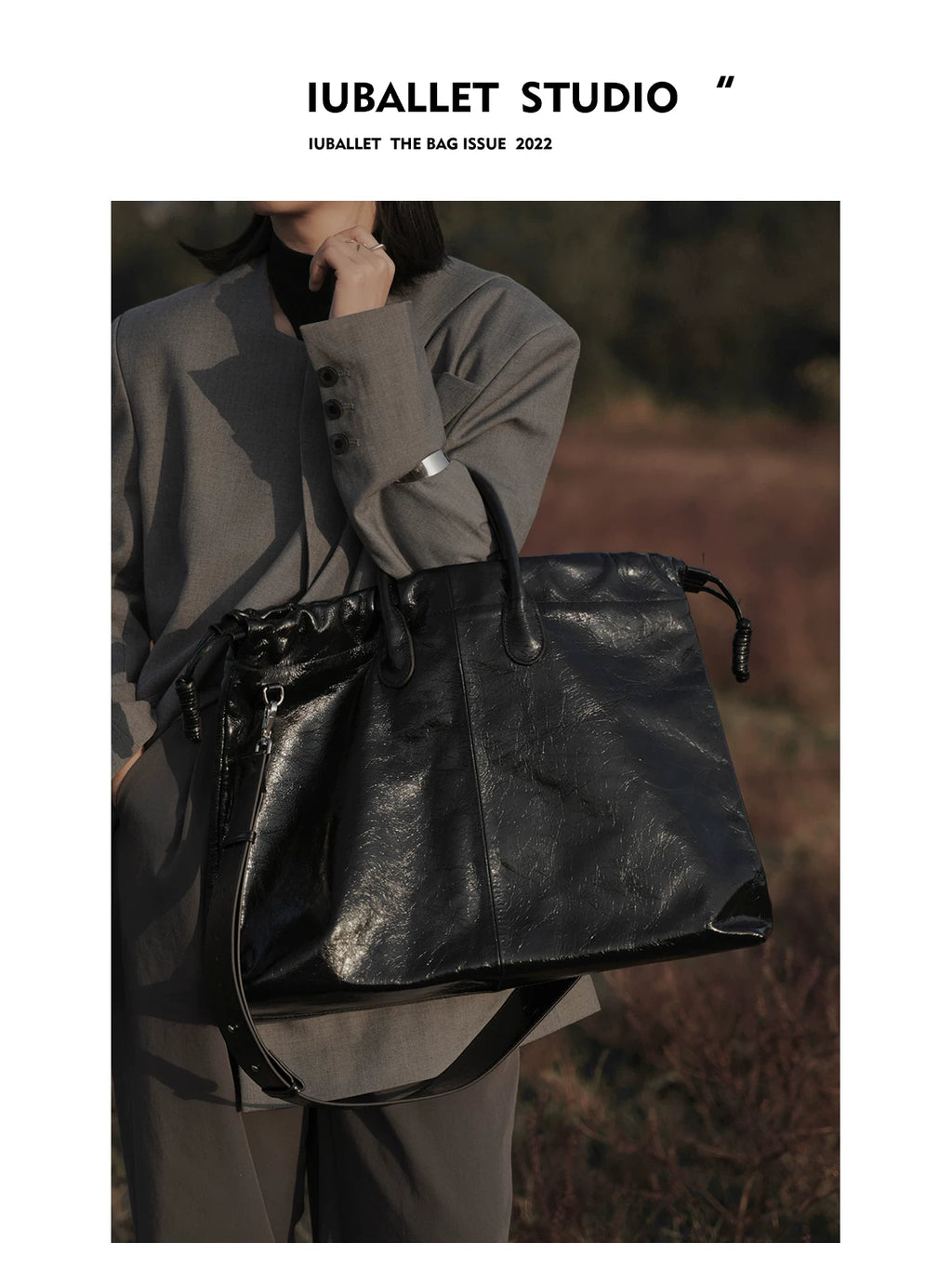 IUBALLET First-layer Cowhide Large-capacity Handbag
