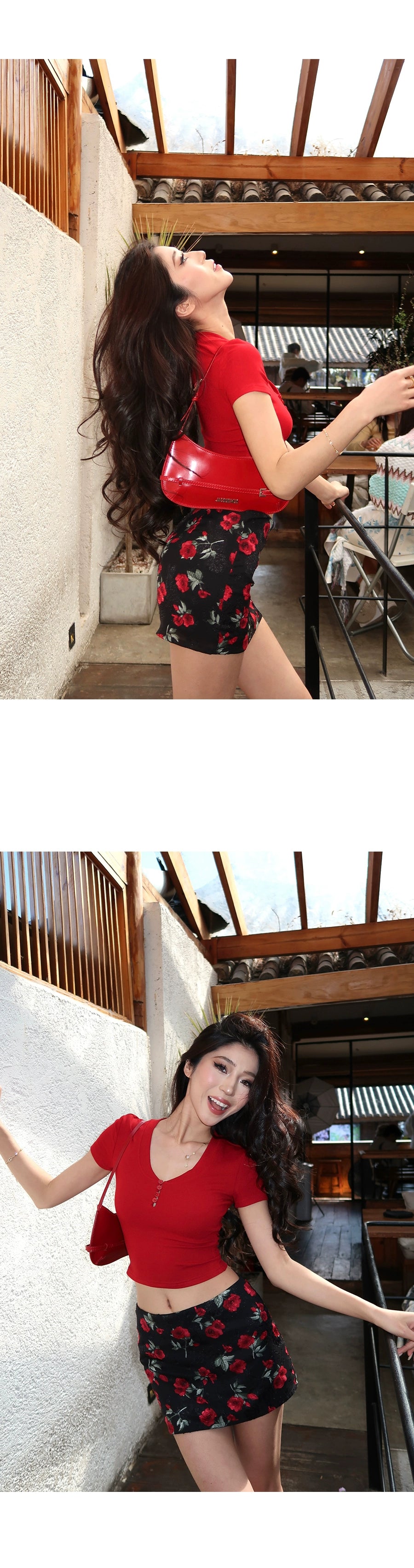 LLROGE Short Spice Girl Top Skirt Set