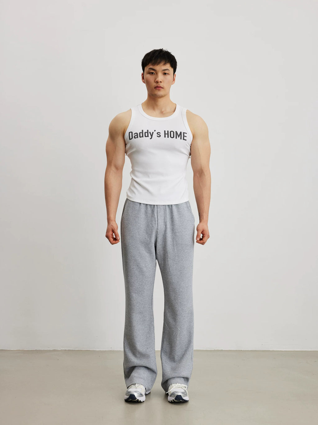 AFTERGLOW Slogan Elastic Threaded Vest