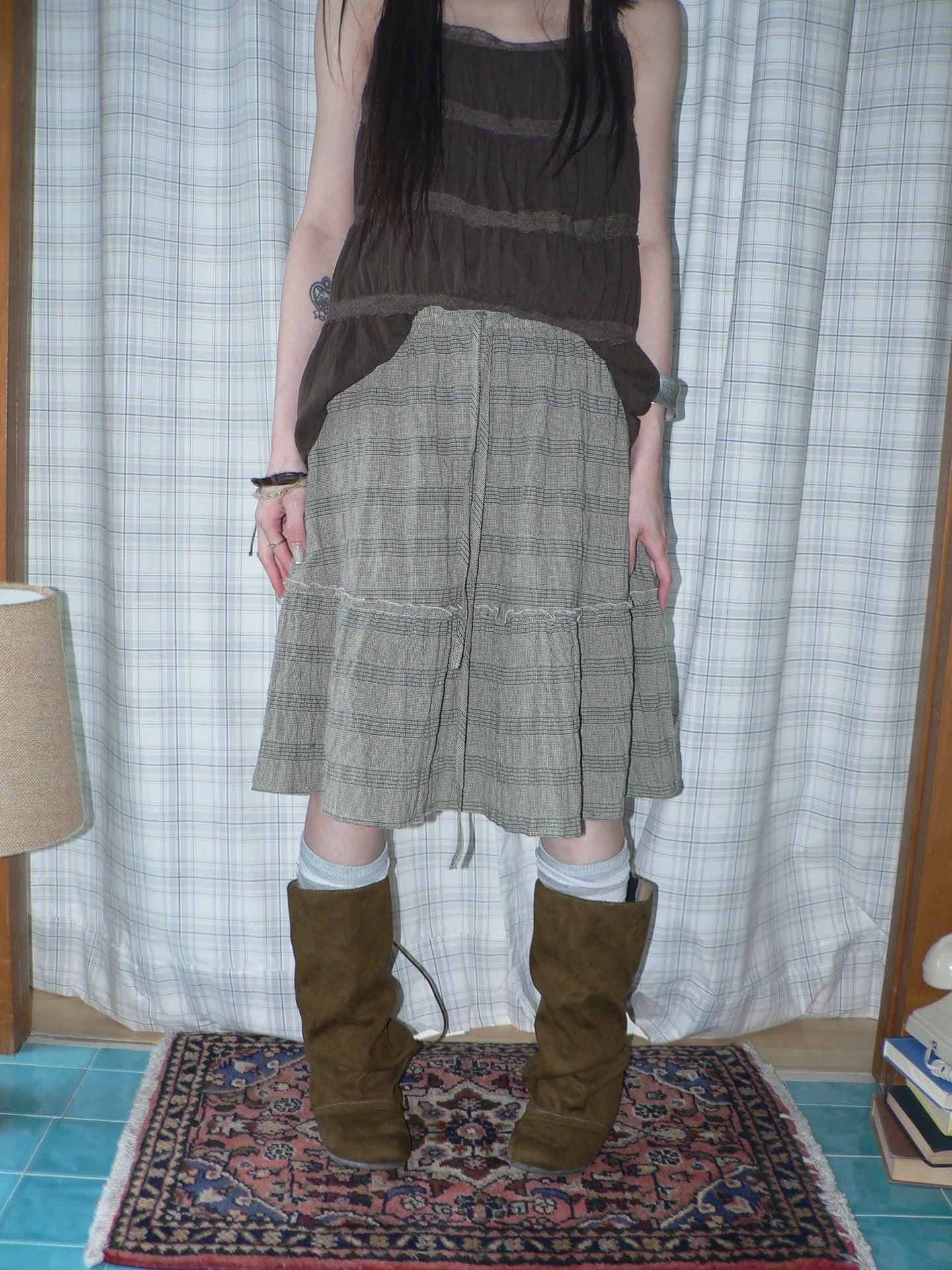 Ang: Project Versatile Striped Elastic Waist Skirt