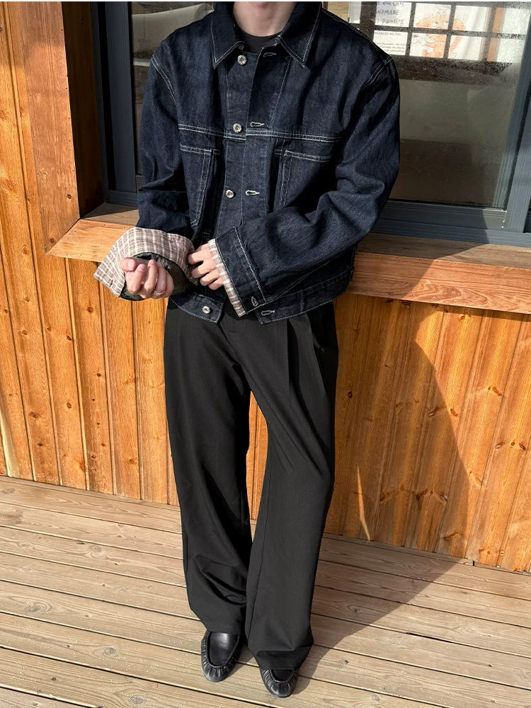 ZOZOFOREST Blue Bull Old Money Barn Denim Jacket