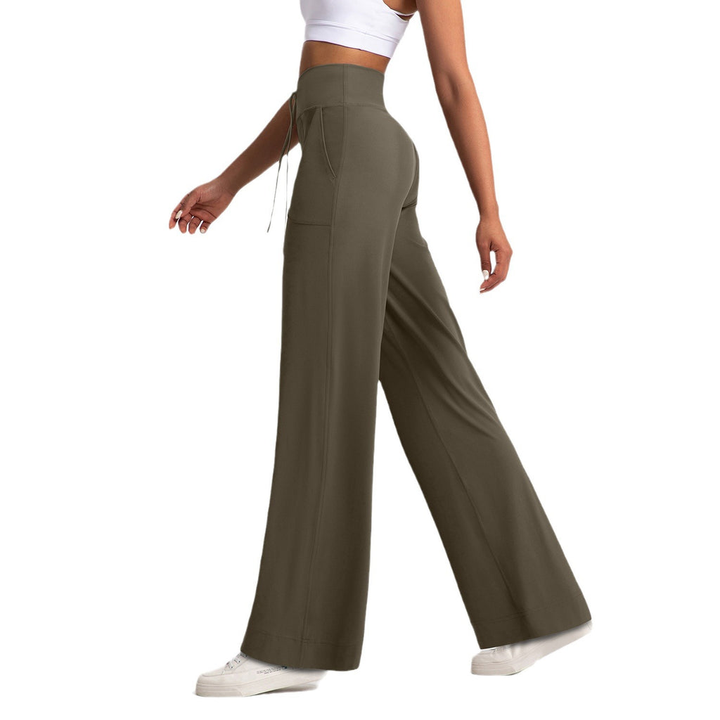 Athena Lulu Loose Straight Naked Drawstring Yoga Pants