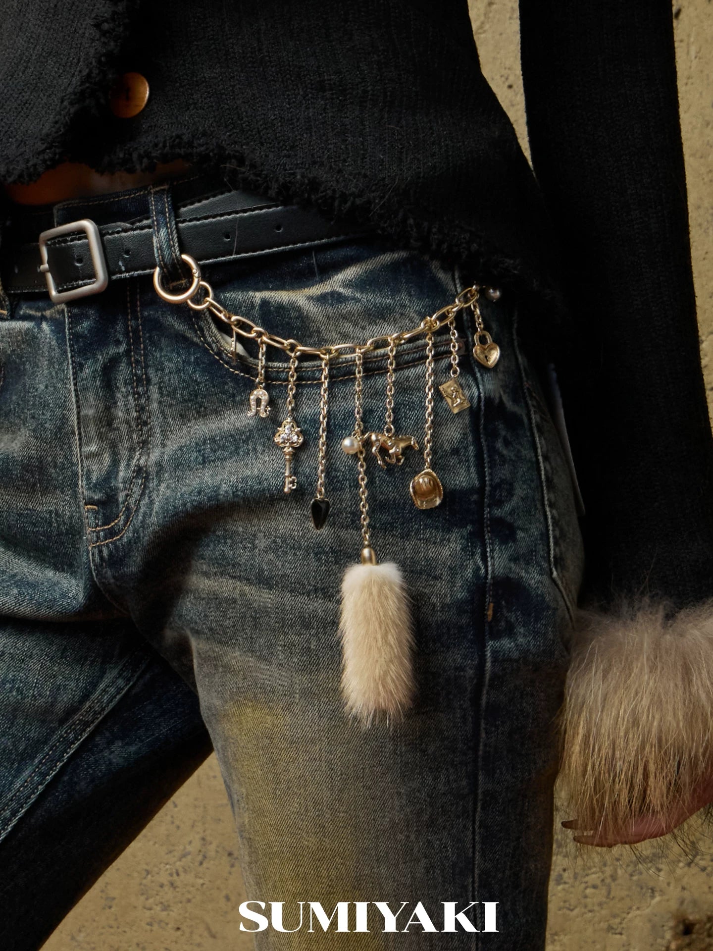 SUMIYAKI Retro Fashion Waist Chain Trouser Chain