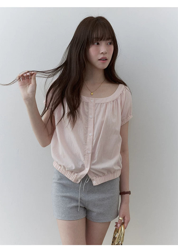 VOOE Elastic Waist Simple Versatile Shorts
