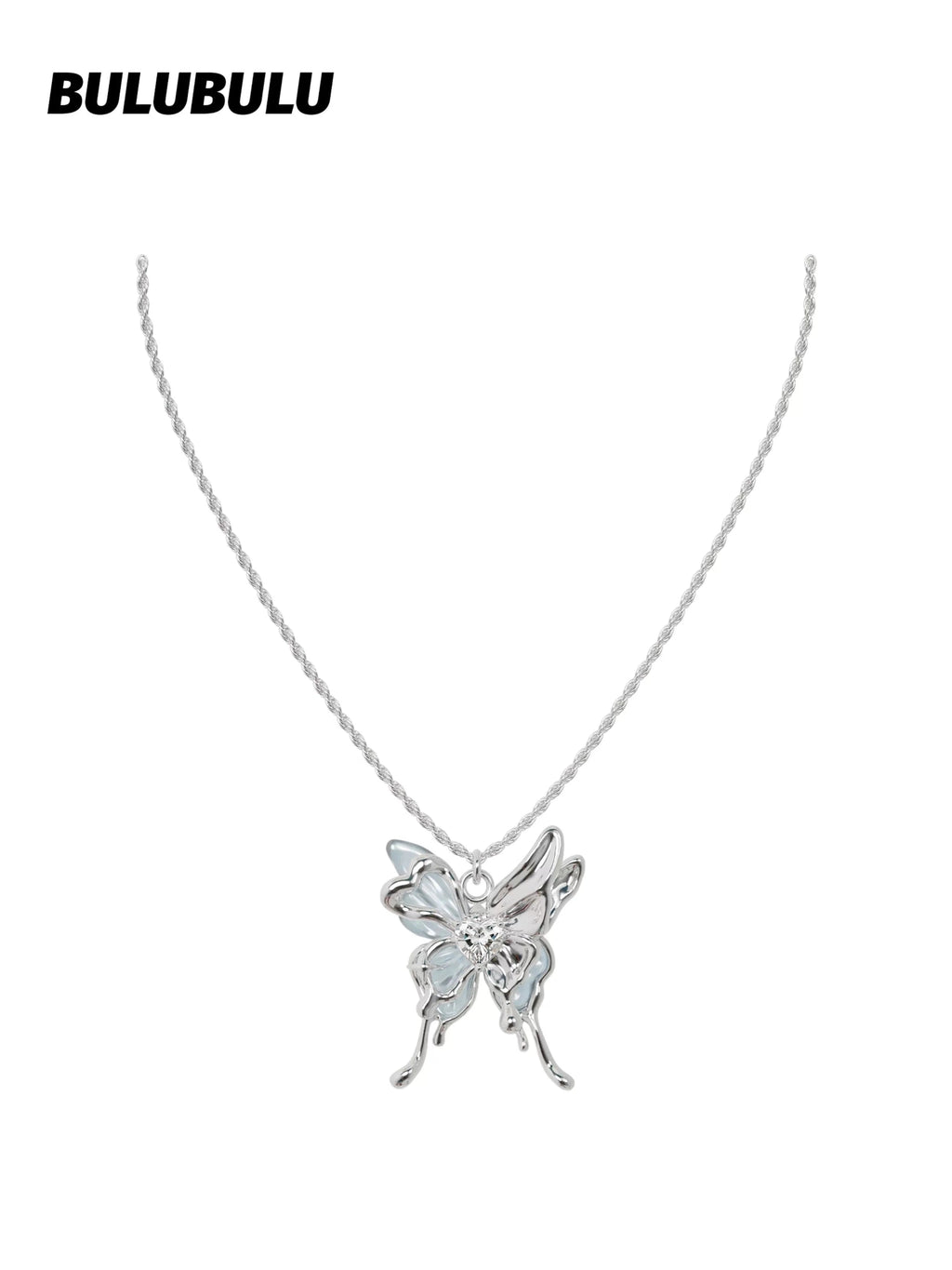 BULUBULU Flapping Butterfly Simple Necklace