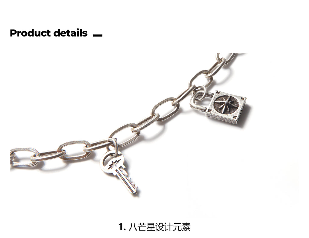 Remedy metal chain waist key lock