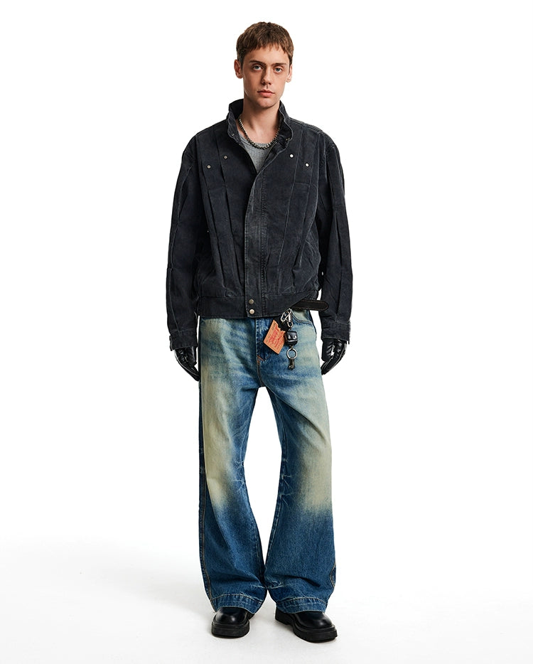 MADWITCH Vintage Wash Cut Loose Casual Jacket