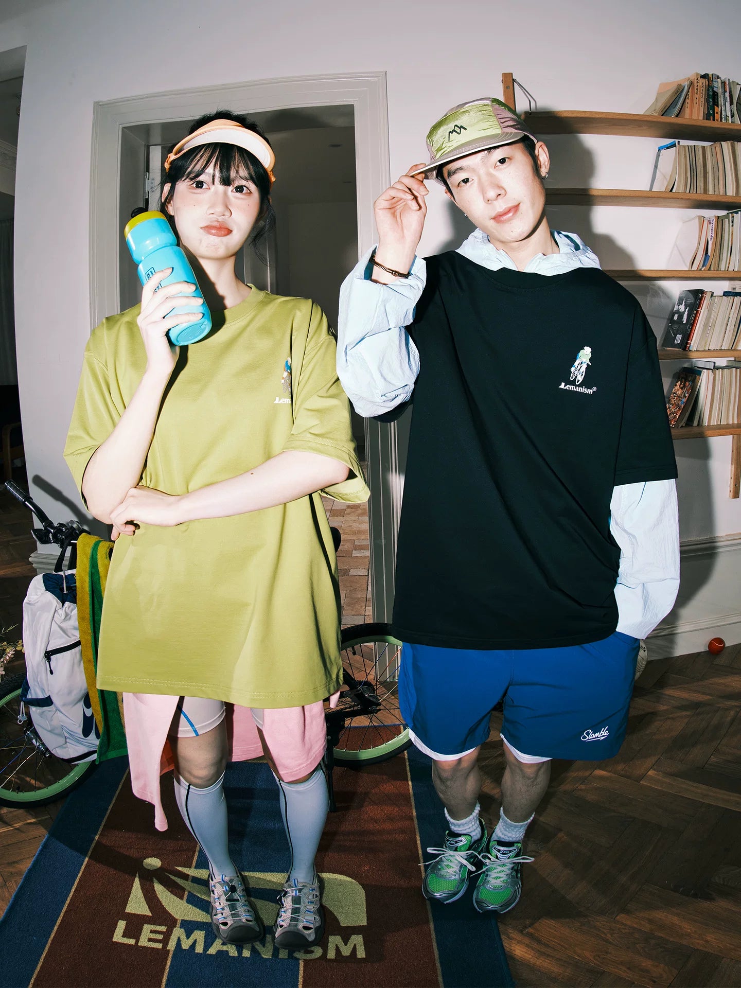 Lemanism Cartoon Embroidery Loose Tee