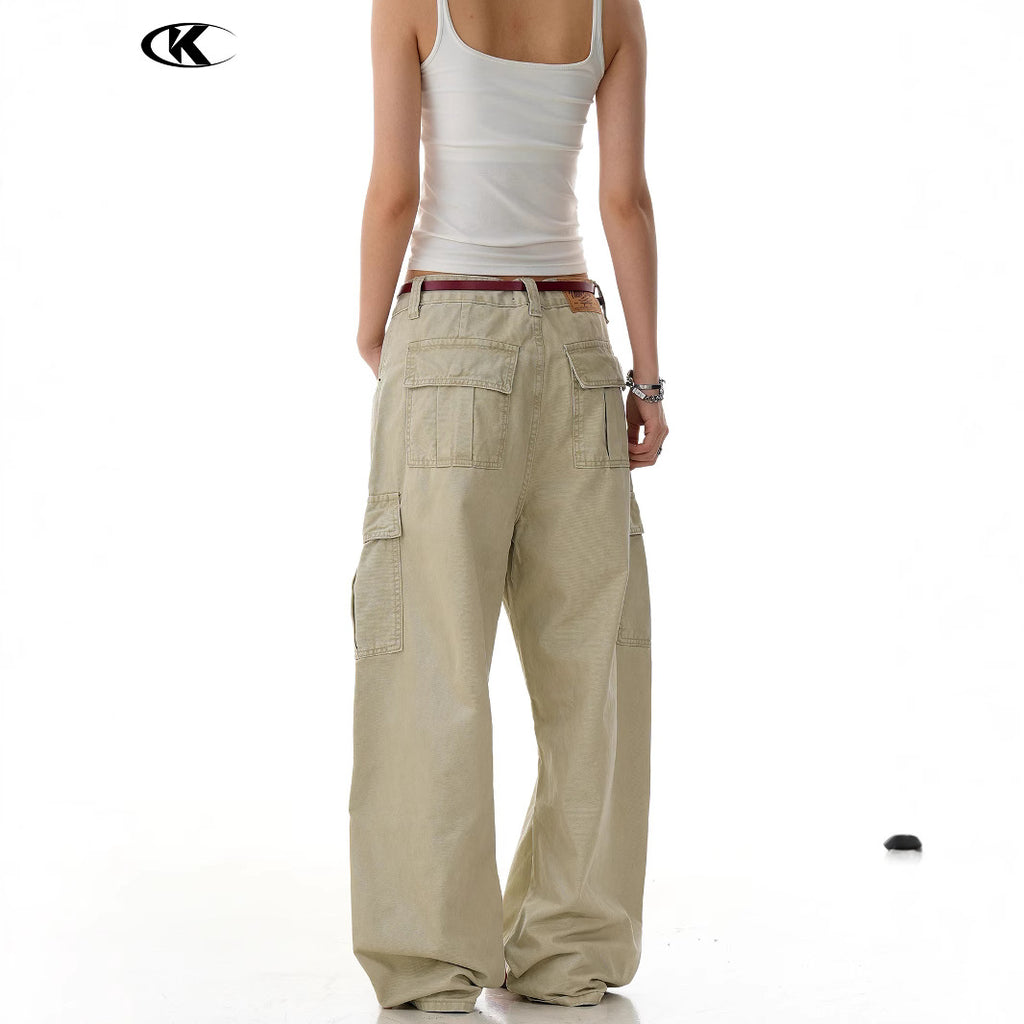 11KN Retro Straight Loose Casual Pants