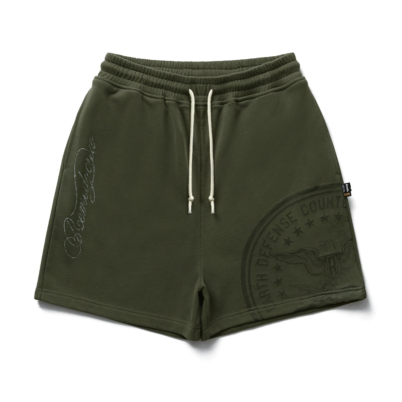 Remedy Guochao Seal Heavy Five-point Sweatpants