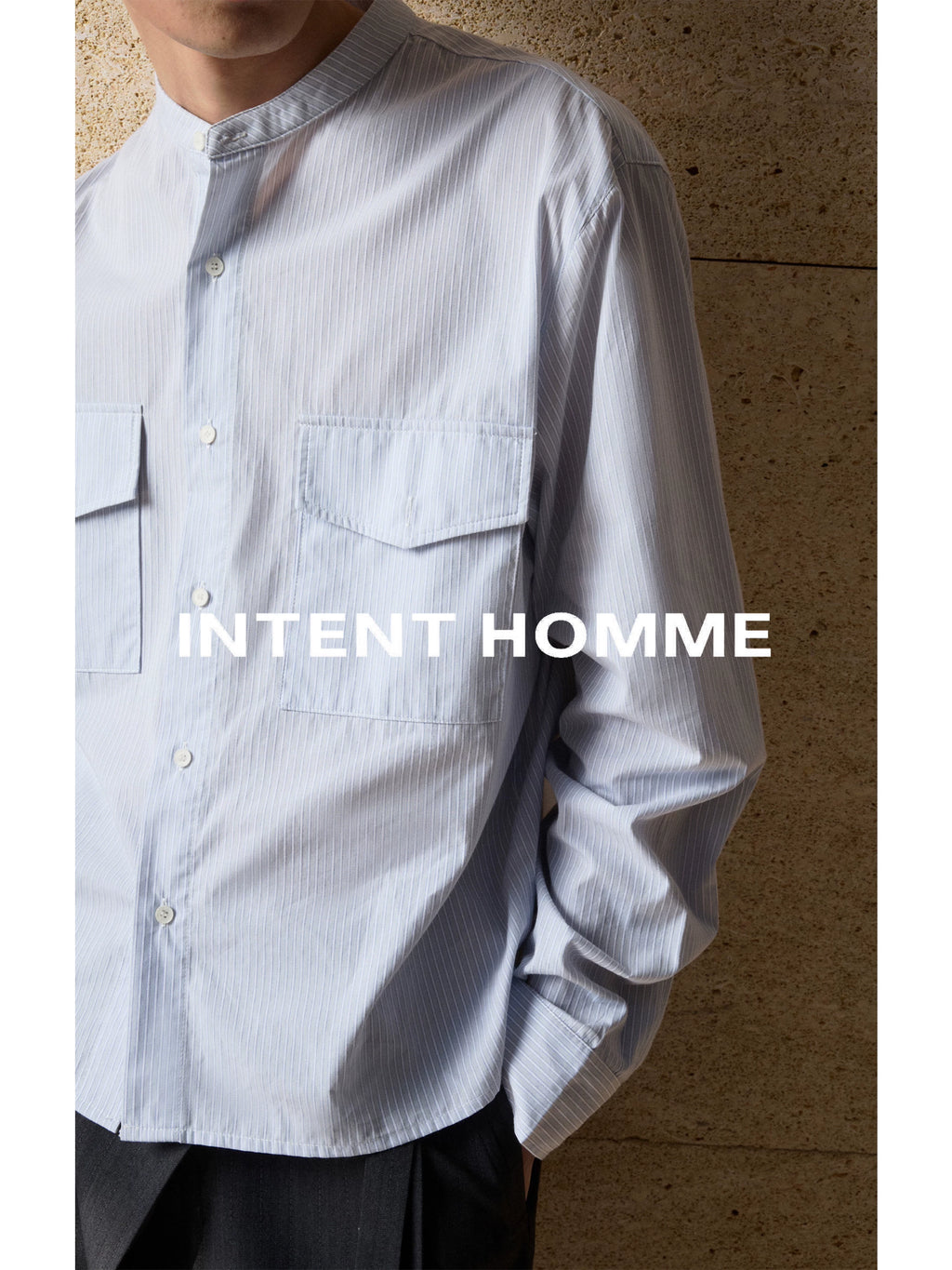 INTENT Henry Shirt Striped Shirt