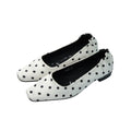 Mooreyu Retro Polka Dot Square Head Shallow Mouth Versatile Single Shoes