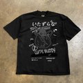 UPUPXIA Creative Simple Printing Oversize Versatile Tee