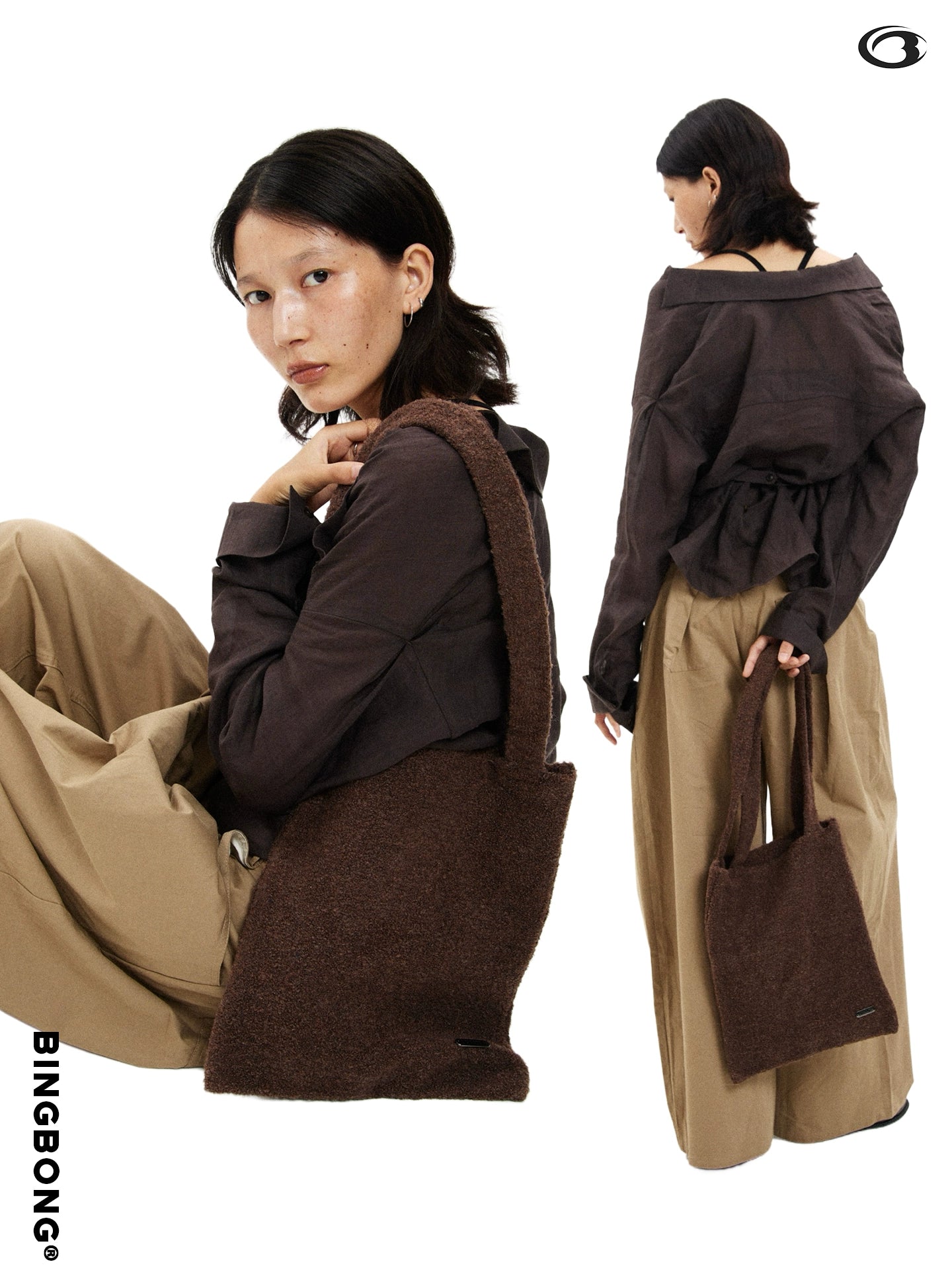 BINGBONG Korean Retro Handbag