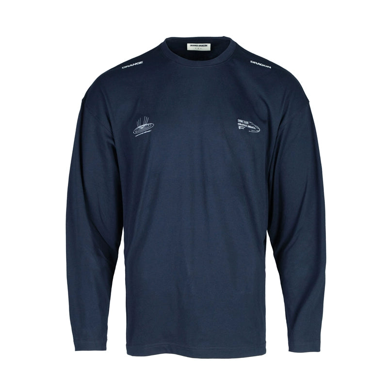OD Moisture Absorption Quick Drying Cool Feeling Round Neck Fitness Long Sleeve