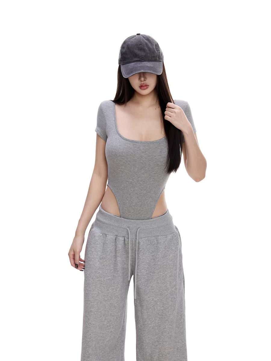 WITHMIN U Collar Sexy Tee