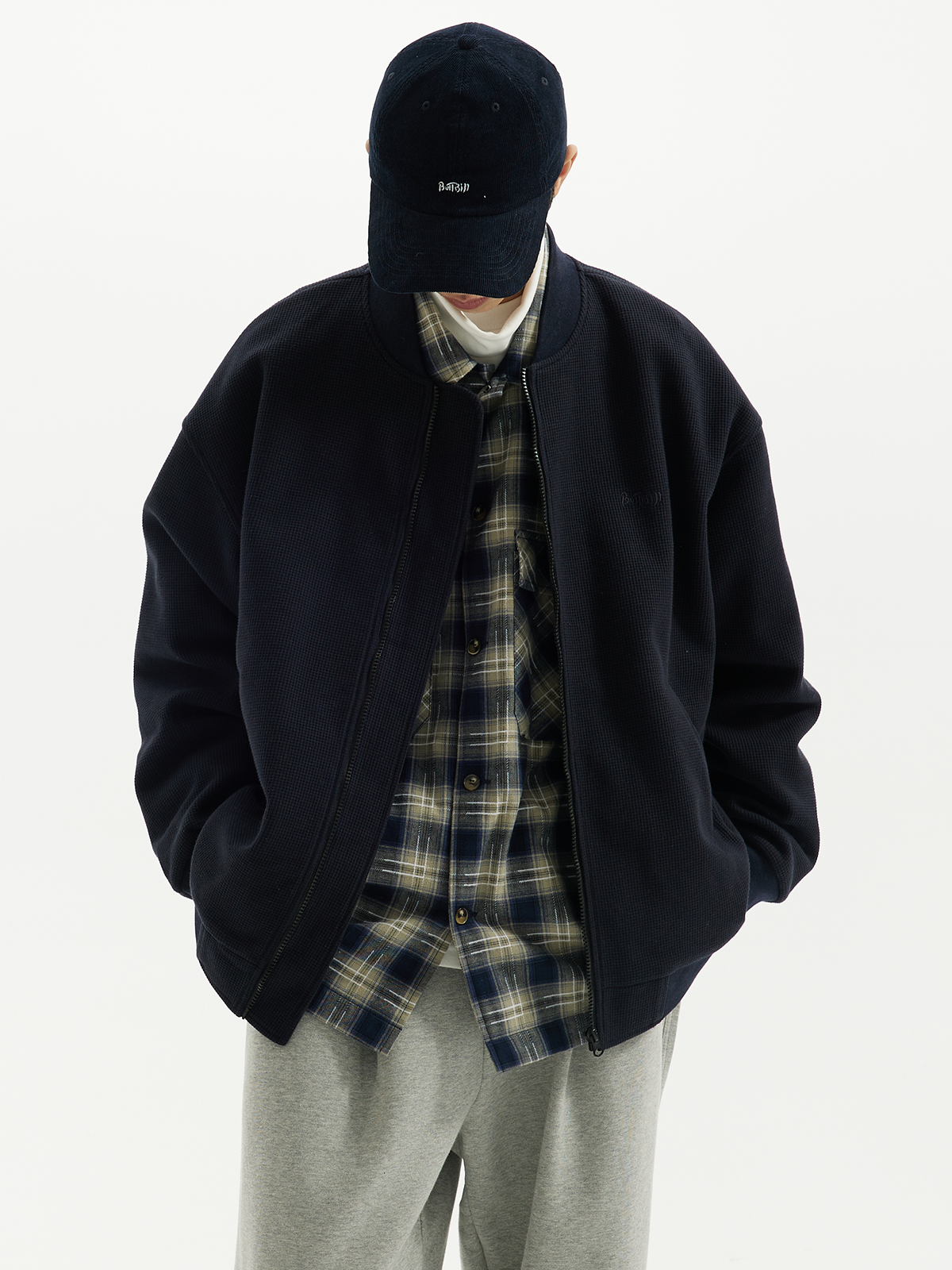 BUTTBILL Japanese baseball jersey knitted jacket