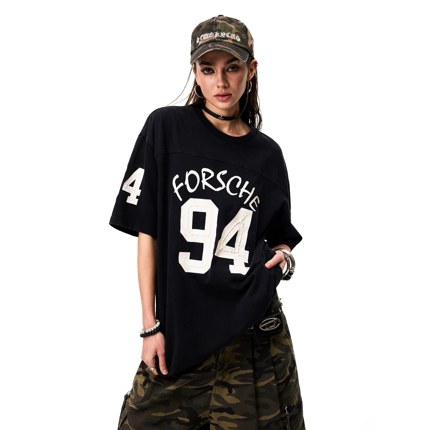 0123 Start Vintage Loose Sporty Tee