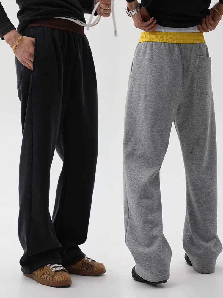 ZOZOFOREST Fleece Thermal Casual Scimitar Sweatpants