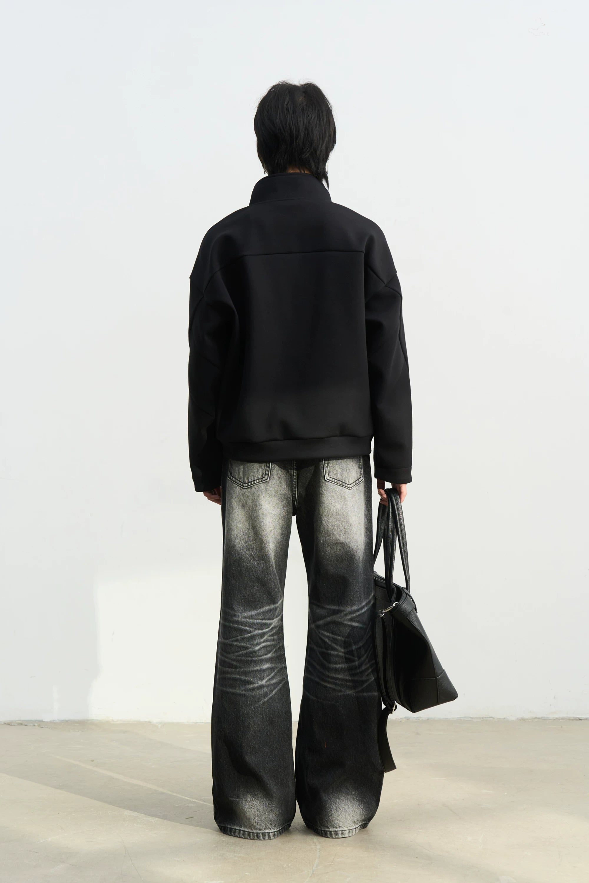 SOUTHFISH Retro Handmade Cat Whisker Jeans